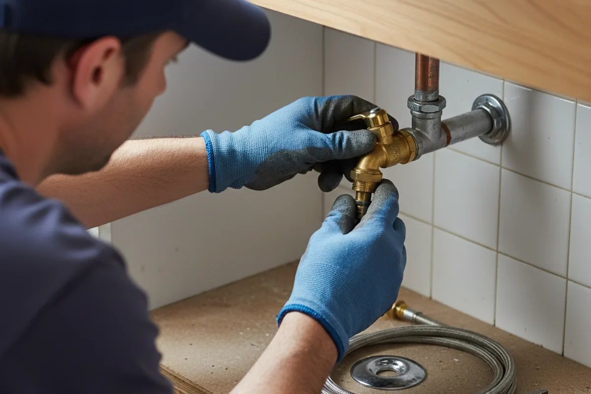 Shutoff valve and fitting work during Faucet and Fixture Repair in Mount Jackson